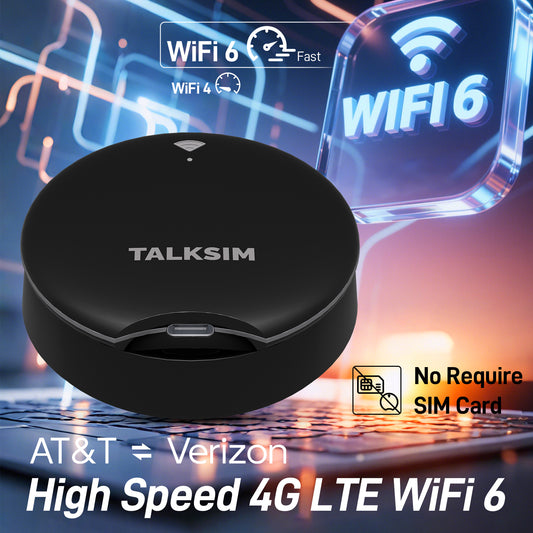 UFO MiFi with 1GB Data, 4G Mobile WiFi Hotspot for USA, 2000mA Battery, Black