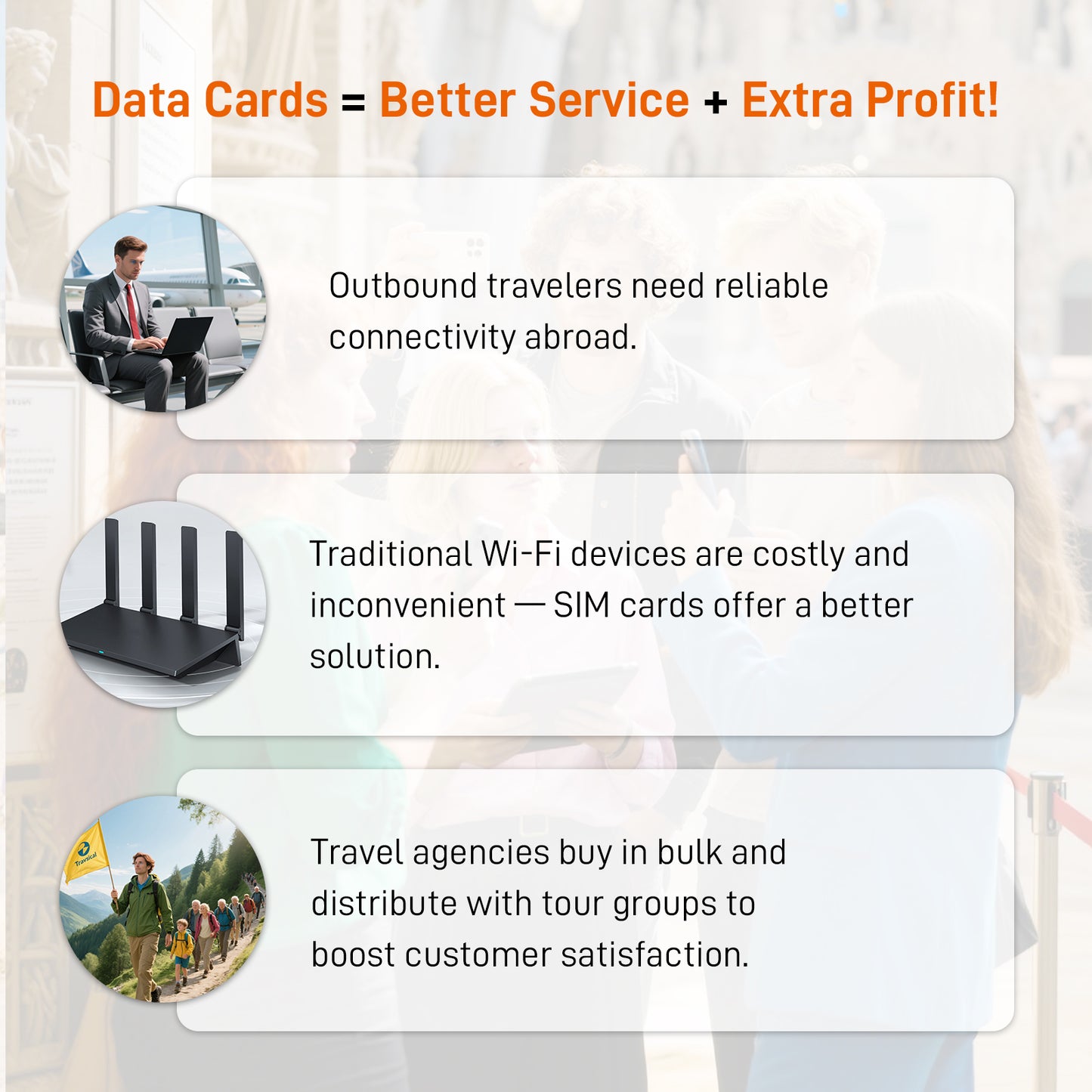 IoT Travel SIM Cards for Tourists - No Monthly Fee | Tri-Network Coverage (ATT/TMO/VZ) | Instant Activation